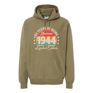 1944 Birthday 80 Years Of Being Awesome Limited Edition Premium Hoodie