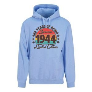 1944 Birthday 80 Years Of Being Awesome Limited Edition Unisex Surf Hoodie