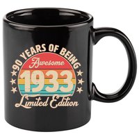 1933 Birthday 90 Years Of Of Being Awesome Limited Edition 11oz C Handle Ceramic Mug