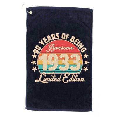 1933 Birthday 90 Years Of Of Being Awesome Limited Edition Golf Towel