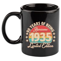 1935 Birthday 90 Years Of Being Awesome Limited Edition 11oz C Handle Ceramic Mug