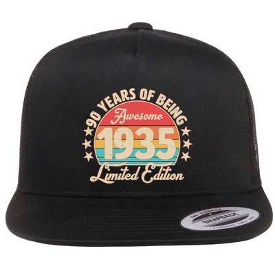 1935 Birthday 90 Years Of Being Awesome Limited Edition Flatbill Hat