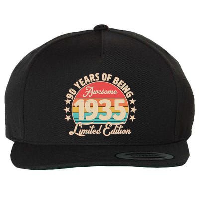 1935 Birthday 90 Years Of Being Awesome Limited Edition Wool Snapback Cap