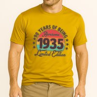 1935 Birthday 90 Years Of Being Awesome Limited Edition Cooling Performance Crew T-Shirt
