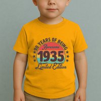 1935 Birthday 90 Years Of Being Awesome Limited Edition Toddler T-Shirt