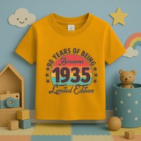 1935 Birthday 90 Years Of Being Awesome Limited Edition Toddler T-Shirt