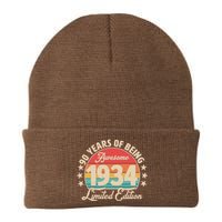 1934 Birthday 90 Years Of Being Awesome Limited Edition Knit Cap Winter Beanie