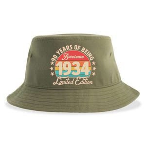 1934 Birthday 90 Years Of Being Awesome Limited Edition Sustainable Bucket Hat