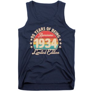 1934 Birthday 90 Years Of Being Awesome Limited Edition Tank Top