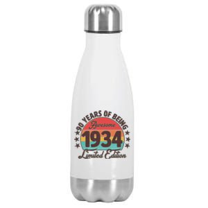 1934 Birthday 90 Years Of Being Awesome Limited Edition Stainless Steel Insulated Water Bottle