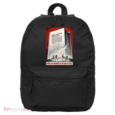 1940s Books Are Weapons Book Burning Wwii Propaganda War Poster 16 in Basic Backpack