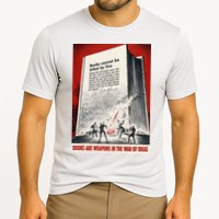 1940s Books Are Weapons Book Burning Wwii Propaganda War Poster Cooling Performance Crew T-Shirt