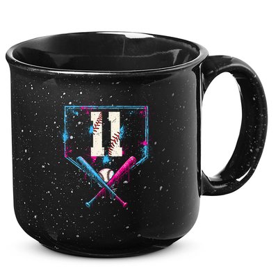 11th Birthday Baseball Home Plate Drip Ice Cream Sprinkle 15oz Campfire Ceramic Mug