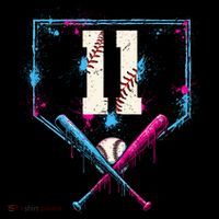 11th Birthday Baseball Home Plate Drip Ice Cream Sprinkle Baby Bodysuit