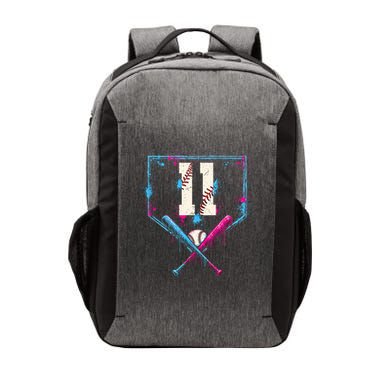 11th Birthday Baseball Home Plate Drip Ice Cream Sprinkle Vector Backpack