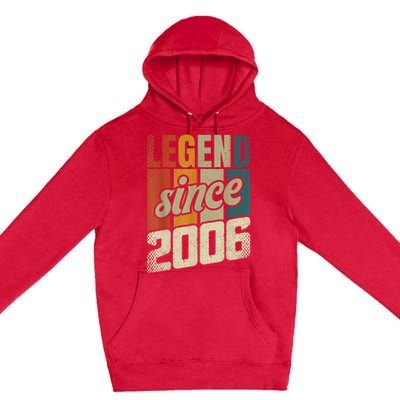 18th Birthday Boy Girl 18 Years 2006 Funny Gift Premium Pullover Hoodie