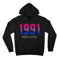 1991 Bisexual Birthday Bisexual Pride Bi Gift Bisexuality Hoodie