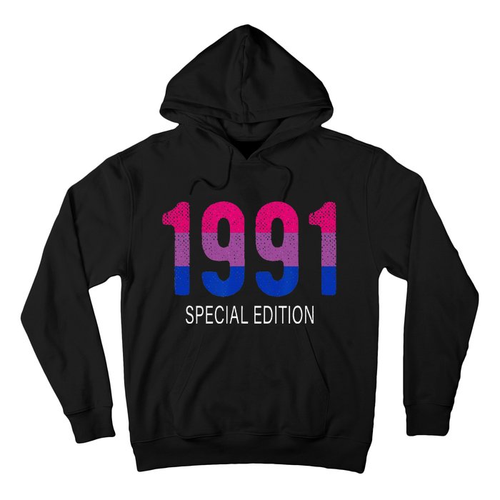 1991 Bisexual Birthday Bisexual Pride Bi Gift Bisexuality Hoodie