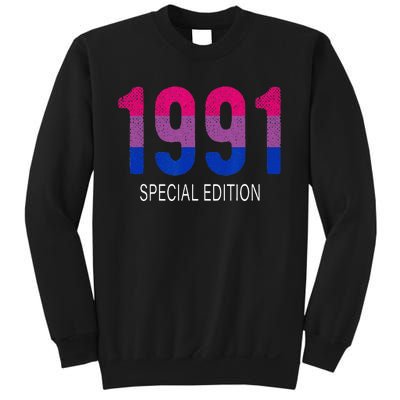 1991 Bisexual Birthday Bisexual Pride Bi Gift Bisexuality Sweatshirt