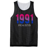 1991 Bisexual Birthday Bisexual Pride Bi Gift Bisexuality Mesh Reversible Basketball Jersey Tank