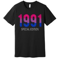 1991 Bisexual Birthday Bisexual Pride Bi Gift Bisexuality Premium T-Shirt