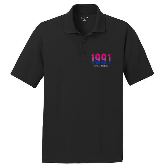 1991 Bisexual Birthday Bisexual Pride Bi Gift Bisexuality PosiCharge RacerMesh Polo