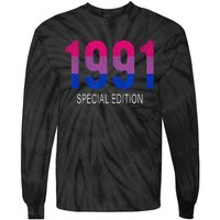 1991 Bisexual Birthday Bisexual Pride Bi Gift Bisexuality Tie-Dye Long Sleeve Shirt