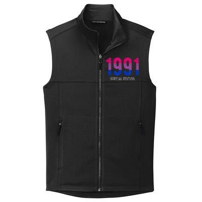 1991 Bisexual Birthday Bisexual Pride Bi Gift Bisexuality Collective Smooth Fleece Vest