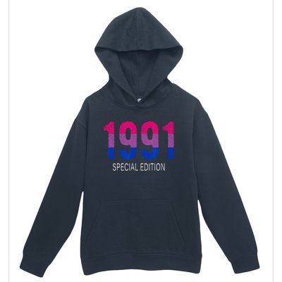 1991 Bisexual Birthday Bisexual Pride Bi Gift Bisexuality Urban Pullover Hoodie