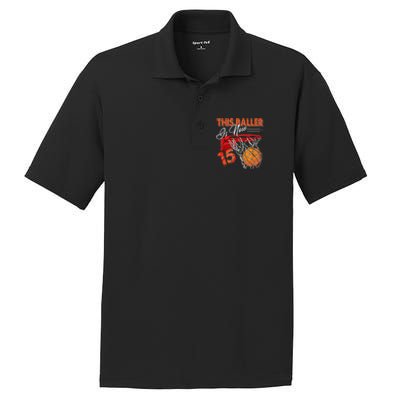 15th Birthday Basketball  Funny 15 Years Old  Gift PosiCharge RacerMesh Polo