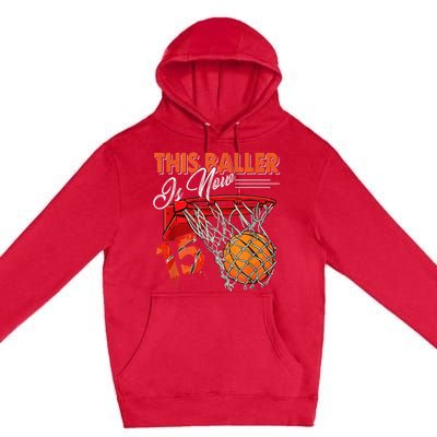 15th Birthday Basketball  Funny 15 Years Old  Gift Premium Pullover Hoodie