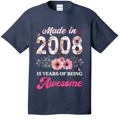 15th Birthday Born in 2008 15 Year Old Gift Girl Teen T-Shirt