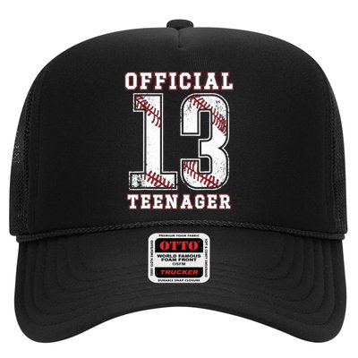 13th Birthday Boy Party Baseball Teenage Hat