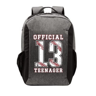 13th Birthday Boy Party Baseball Teenage Vector Backpack