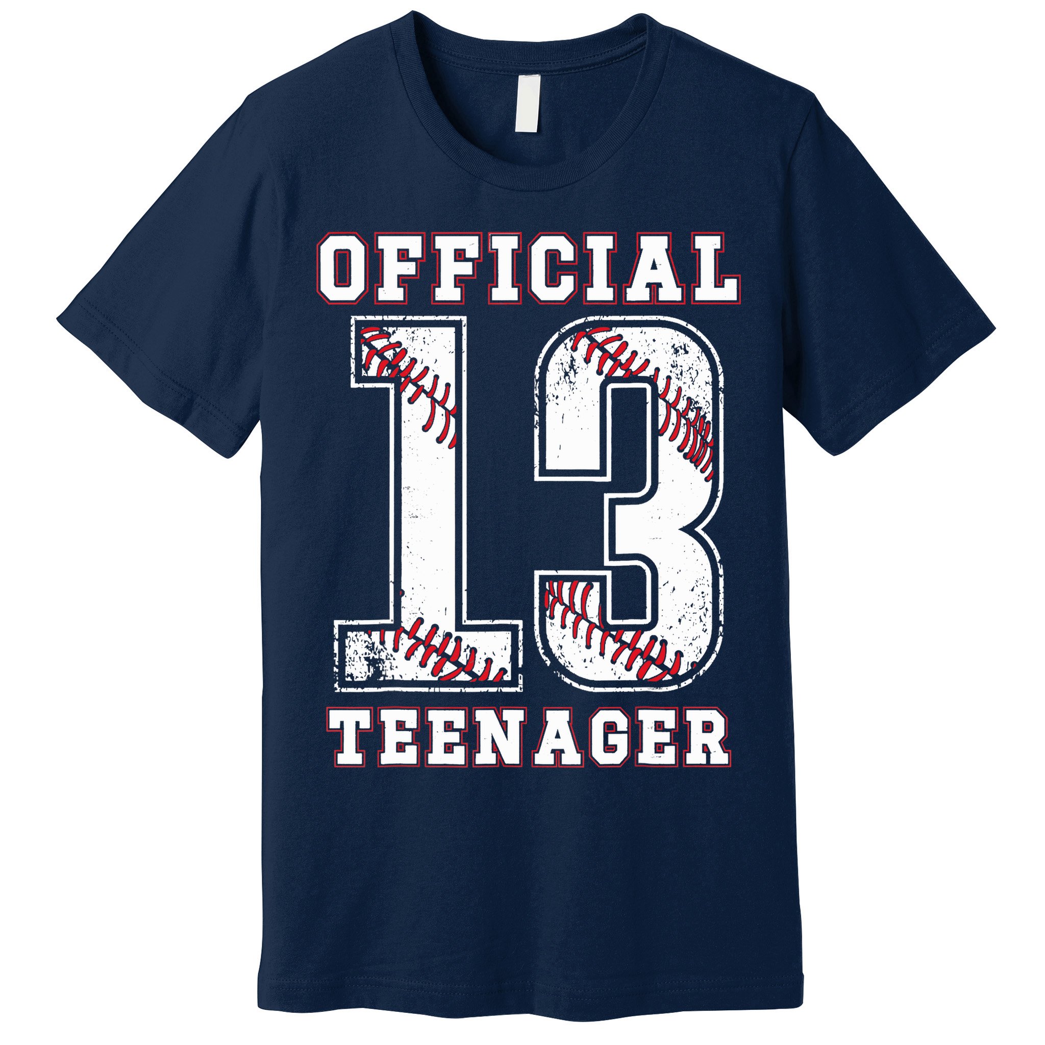 13th Birthday Boy Party Baseball Teenage Premium T-Shirt