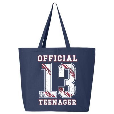13th Birthday Boy Party Baseball Teenage 25L Jumbo Tote
