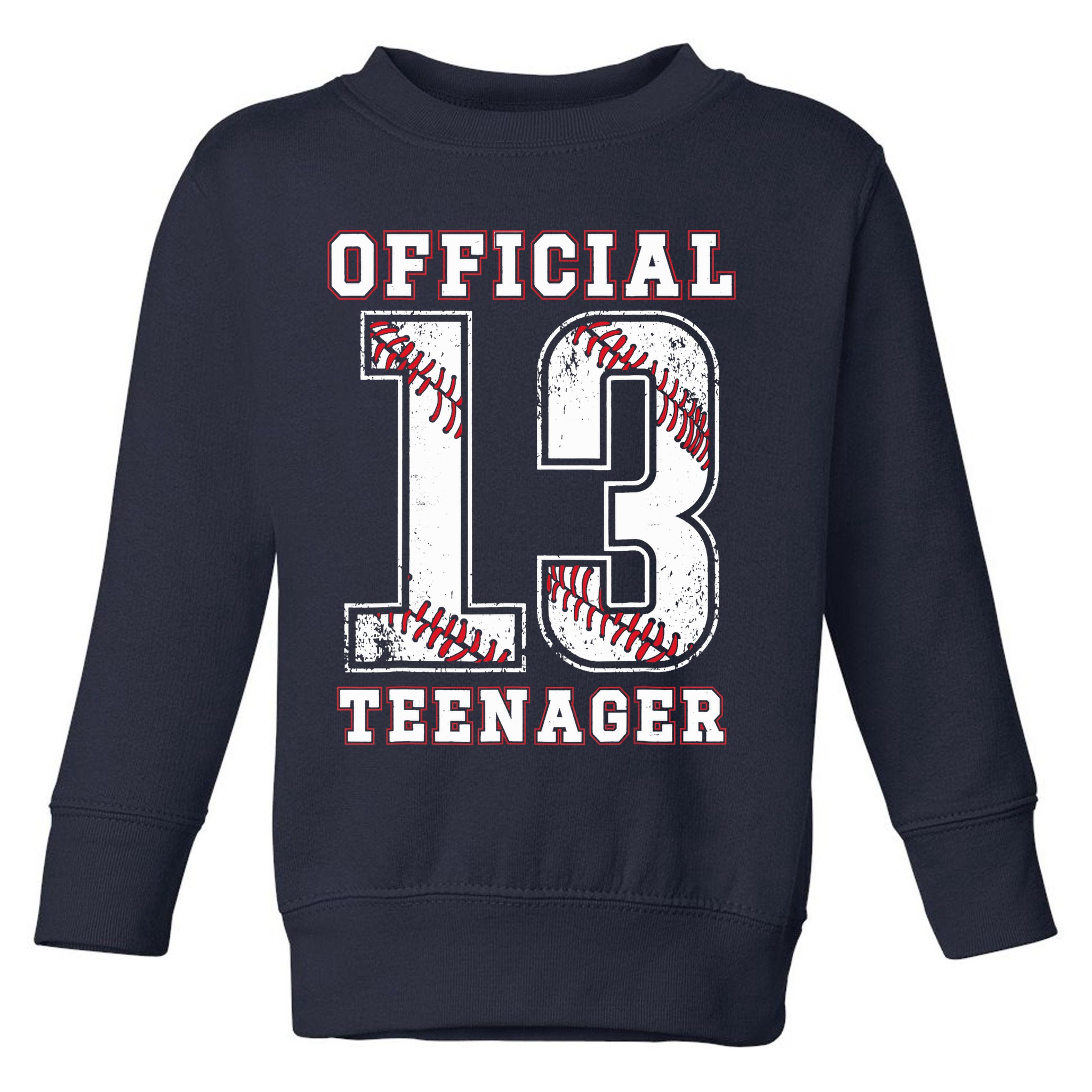 13th Birthday Boy Party Baseball Teenage Toddler Sweatshirt