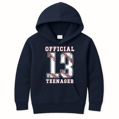 13th Birthday Boy Party Baseball Teenage Kids Hoodie