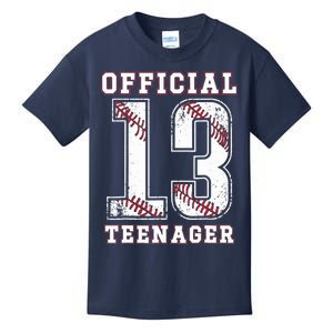 13th Birthday Boy Party Baseball Teenage Kids T-Shirt