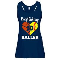 10th Birthday Baller Funny 10 Year Old Softball Basketball Ladies Essential Flowy Tank