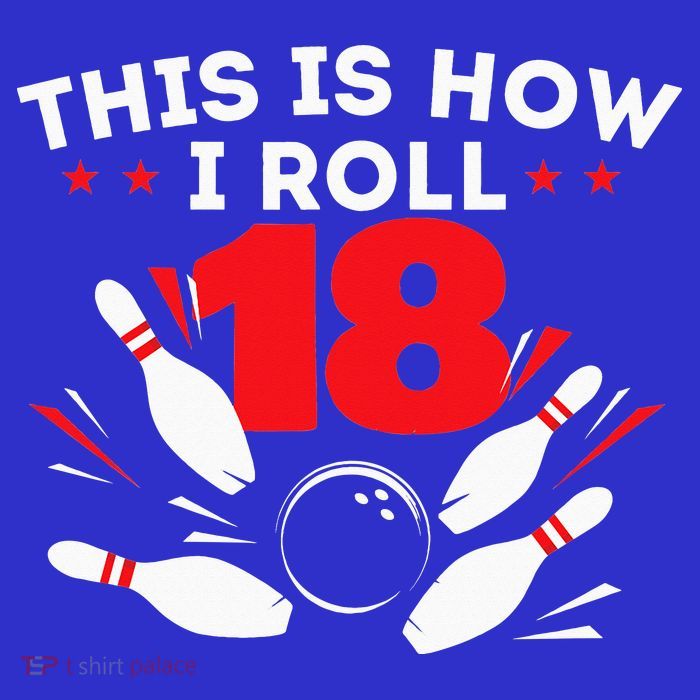 18th Birthday Bowling Lover 18 Years Old Bday Tall T-Shirt