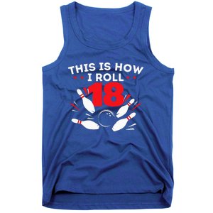 18th Birthday Bowling Lover 18 Years Old Bday Tank Top