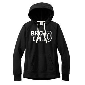 10th Birthday Boy Bro I’m 10 Year Old Ten Tenth Party Women's Fleece Hoodie