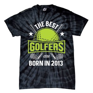 10th Birthday Best Golfers Tees Born In 2013 By Par Golfing Tie-Dye T-Shirt