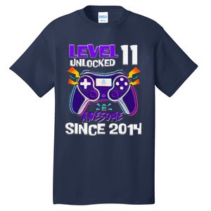 11th Birthday Boy Level 11 Unlocked Awesome Since 2014 Tall T-Shirt