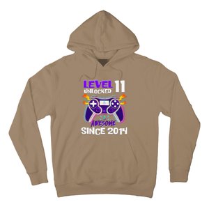 11th Birthday Boy Level 11 Unlocked Awesome Since 2014 Hoodie