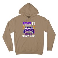 11th Birthday Boy Level 11 Unlocked Awesome Since 2014 Hoodie