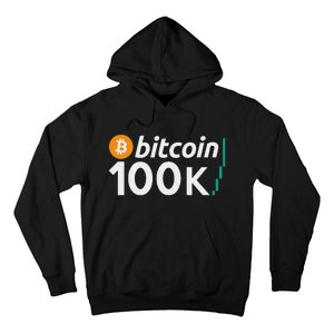 100k Bitcoin Btc To The Moon Cryptocurrency Hodl Hoodie