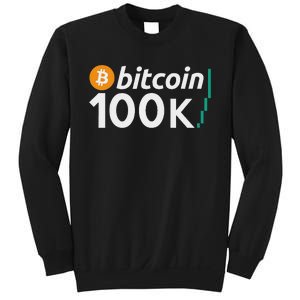 100k Bitcoin Btc To The Moon Cryptocurrency Hodl Sweatshirt