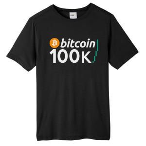 100k Bitcoin Btc To The Moon Cryptocurrency Hodl Tall Fusion ChromaSoft Performance T-Shirt